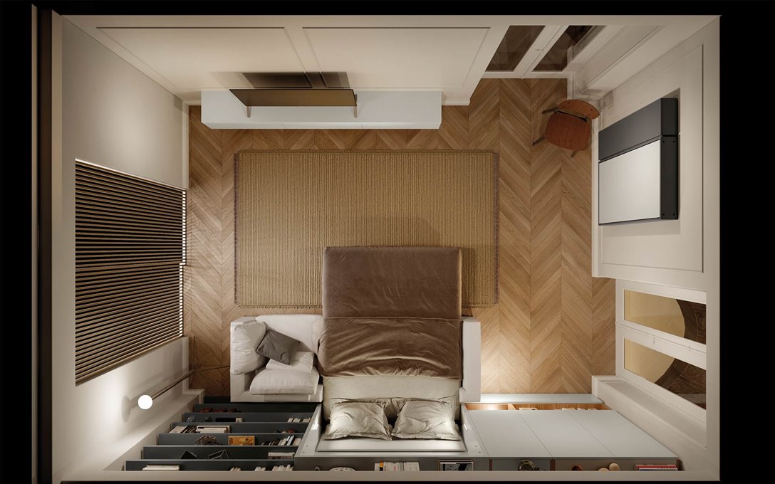 Opklapbed met bank Tonale BedHabits 6